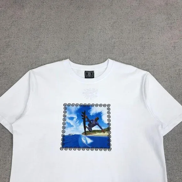Always White Surf Graphic Short Sleeve Shirt